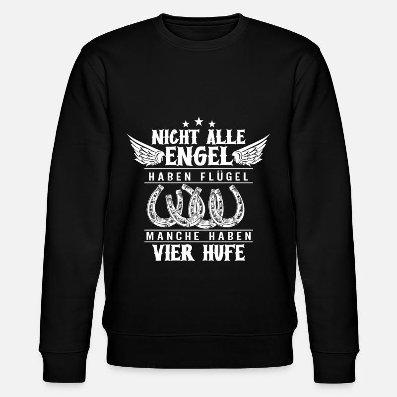 Pferde - Stanley/Stella Unisex Bio-Sweatshirt CHANGER  - Schwarz
