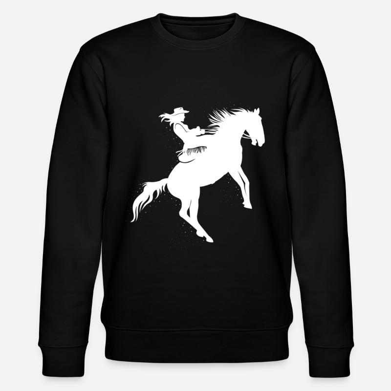 Pferde - Stanley/Stella Unisex Bio-Sweatshirt CHANGER - Schwarz