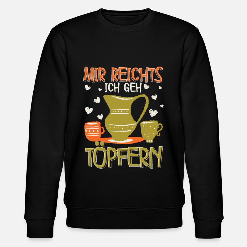 Töpfern - Stanley/Stella Unisex Bio-Sweatshirt CHANGER  - Schwarz