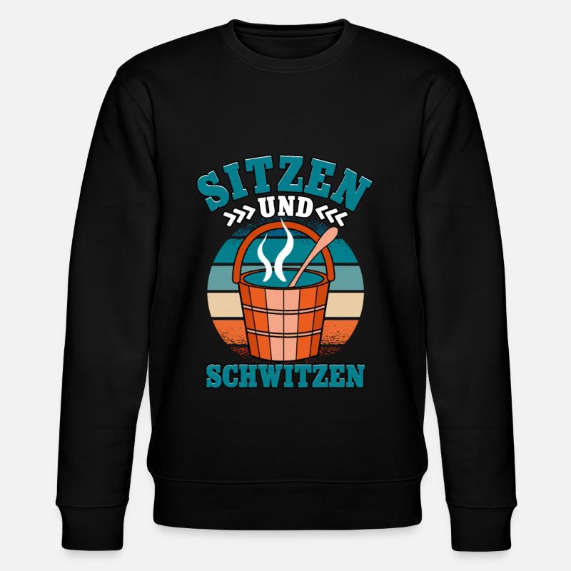 Sauna - Stanley/Stella Unisex Bio-Sweatshirt CHANGER  - Schwarz