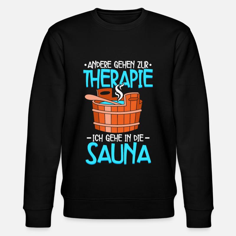 Sauna - Stanley/Stella Unisex Bio-Sweatshirt CHANGER  - Schwarz