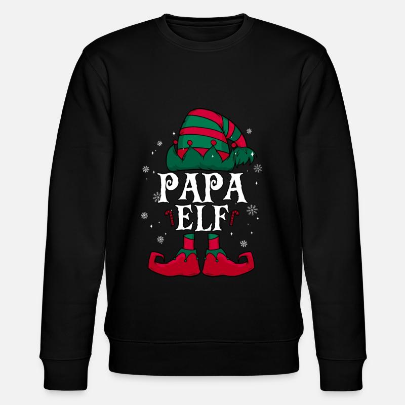 Papa Elf Noël - Sweat bio CHANGER Stanley/Stella Unisexe - noir