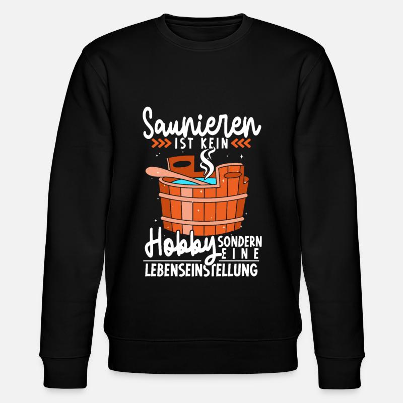 Sauna - Stanley/Stella Unisex Bio-Sweatshirt CHANGER  - Schwarz
