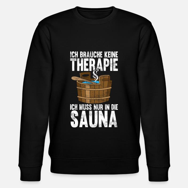 Sauna - Stanley/Stella Unisex Bio-Sweatshirt CHANGER  - Schwarz