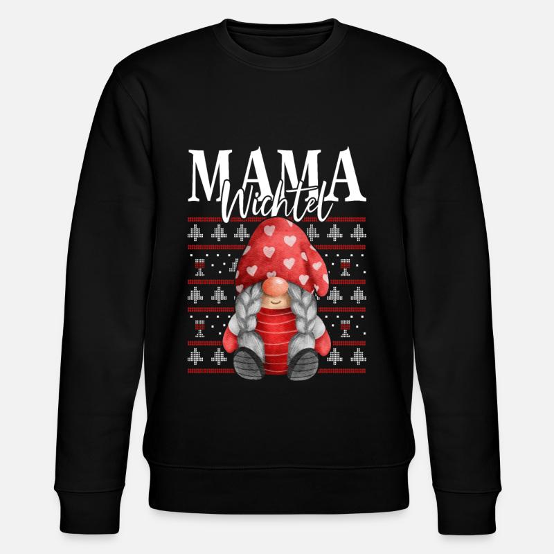 Mama Wichtel Noël - Sweat bio CHANGER Stanley/Stella Unisexe - noir
