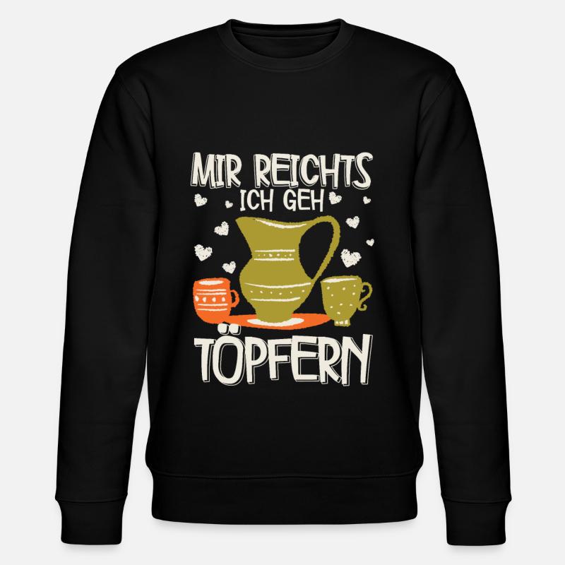 Töpfern - Stanley/Stella Unisex Bio-Sweatshirt CHANGER  - Schwarz