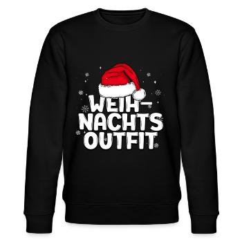 Weihnachten Weihnachtsoutfit - Stanley/Stella Unisex Bio-Sweatshirt CHANGER  - Schwarz - Vorne - Nik (191cm) & Marisol (170cm)