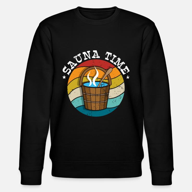 Sauna - Stanley/Stella Unisex Bio-Sweatshirt CHANGER  - Schwarz
