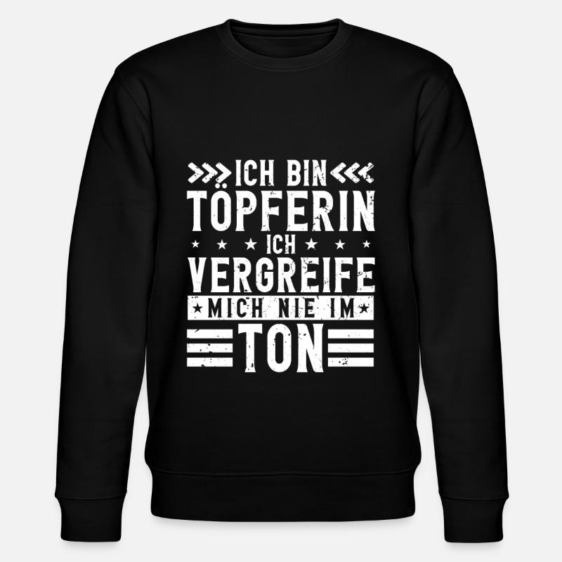 Töpfern - Stanley/Stella Unisex Bio-Sweatshirt CHANGER  - Schwarz