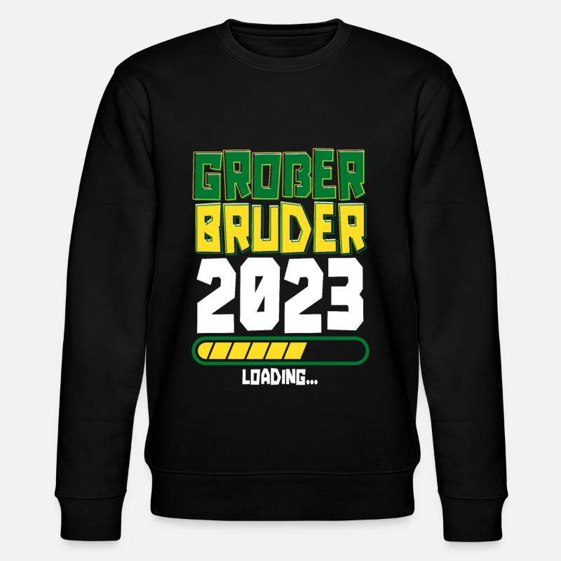 Großer Bruder Loading 2023 - Stanley/Stella Unisex Bio-Sweatshirt CHANGER  - Schwarz