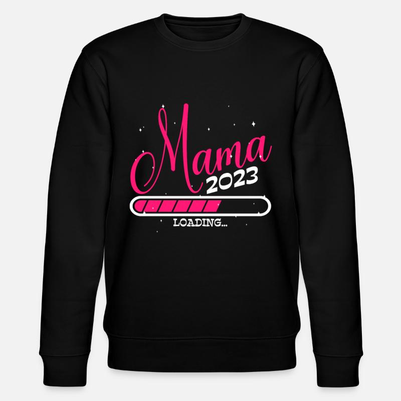 Werdende Mama 2023 Loading - Stanley/Stella Unisex Bio-Sweatshirt CHANGER  - Schwarz