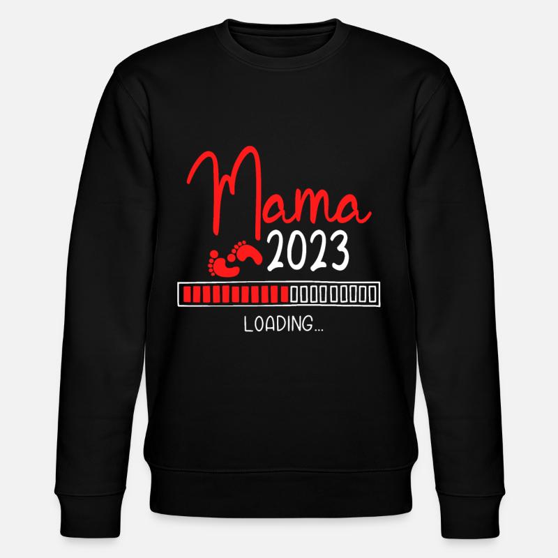 Werdende Mama 2023 Loading - Stanley/Stella Unisex Bio-Sweatshirt CHANGER  - Schwarz