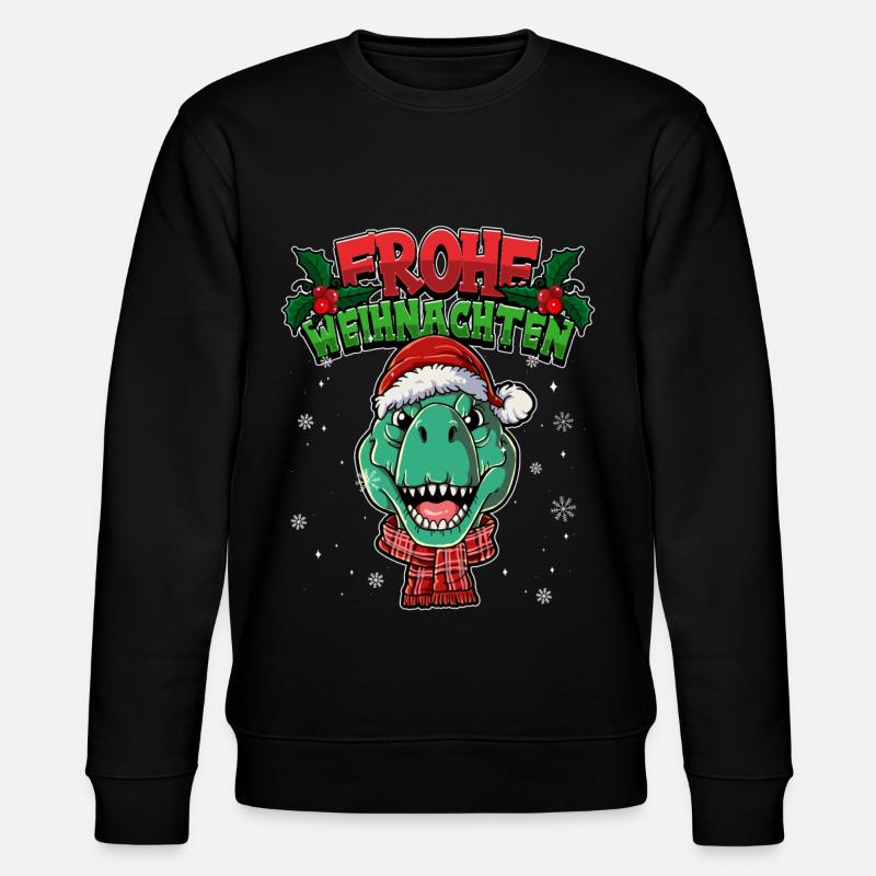 Frohe Weihnachten - Stanley/Stella Unisex Bio-Sweatshirt CHANGER  - Schwarz
