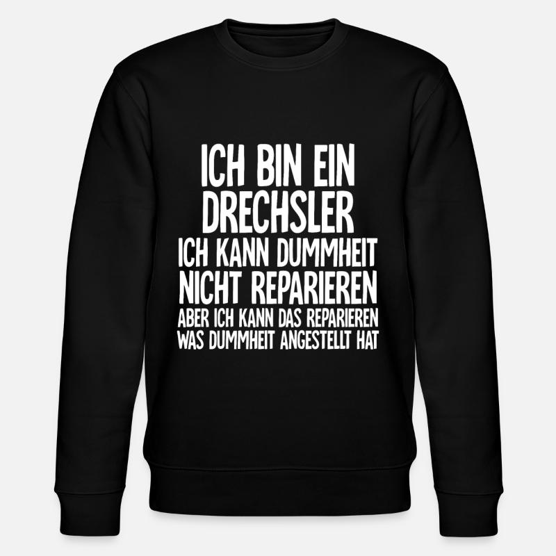 Drechsler - Stanley/Stella Unisex Bio-Sweatshirt CHANGER  - Schwarz