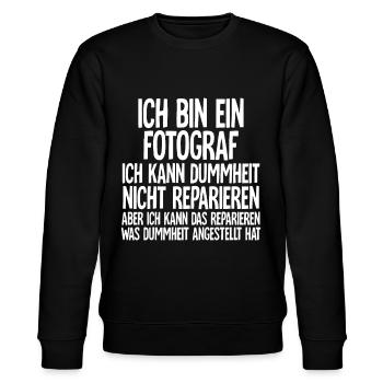 Fotograf - Stanley/Stella Unisex Bio-Sweatshirt CHANGER  - Schwarz - Vorne - Nik (191cm) & Marisol (170cm)