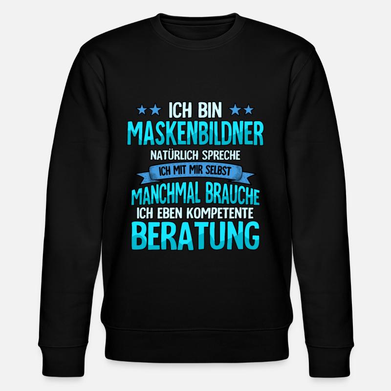 Maskenbildner - Stanley/Stella Unisex Bio-Sweatshirt CHANGER  - Schwarz