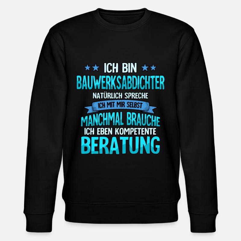 Bauwerksabdichter - Stanley/Stella Unisex Bio-Sweatshirt CHANGER  - Schwarz