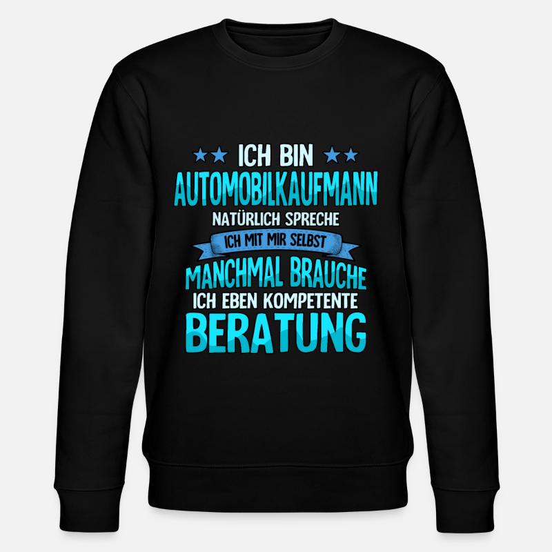 Automobilkaufmann - Stanley/Stella Unisex Bio-Sweatshirt CHANGER  - Schwarz