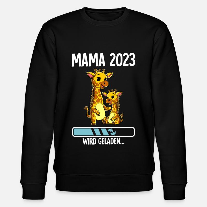 Werdende Mama 2023 - Stanley/Stella Unisex Bio-Sweatshirt CHANGER  - Schwarz