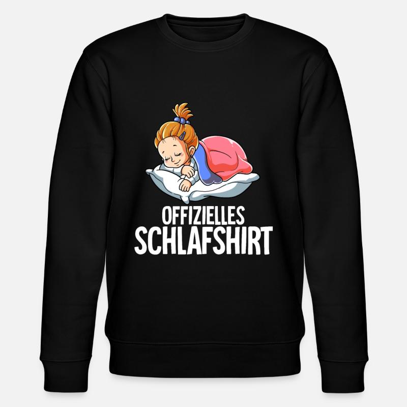 Offizielles Schlafshirt Mädchen - Stanley/Stella Unisex Bio-Sweatshirt CHANGER  - Schwarz