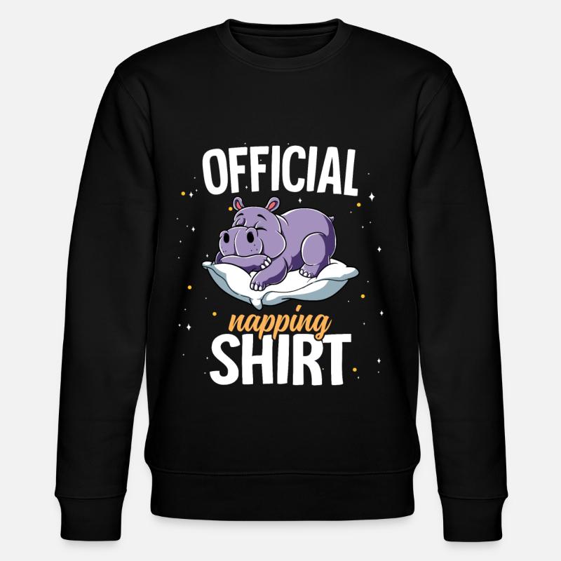 Sleeping Hippo Official Napping - Sweat bio CHANGER Stanley/Stella Unisexe - noir