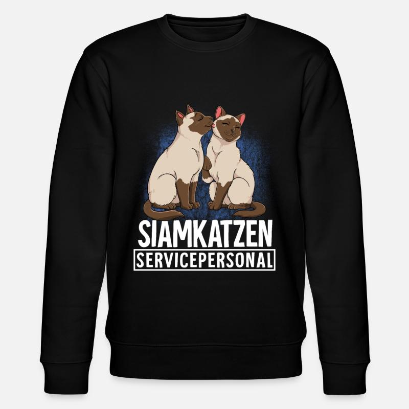 Siamkatze - Stanley/Stella Unisex Bio-Sweatshirt CHANGER  - Schwarz