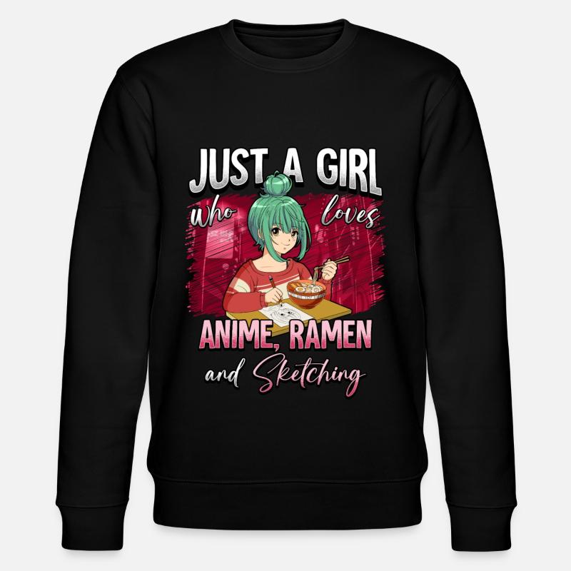 Anime Otaku Weeb - Stanley/Stella CHANGER Unisex Organic Sweatshirt - black