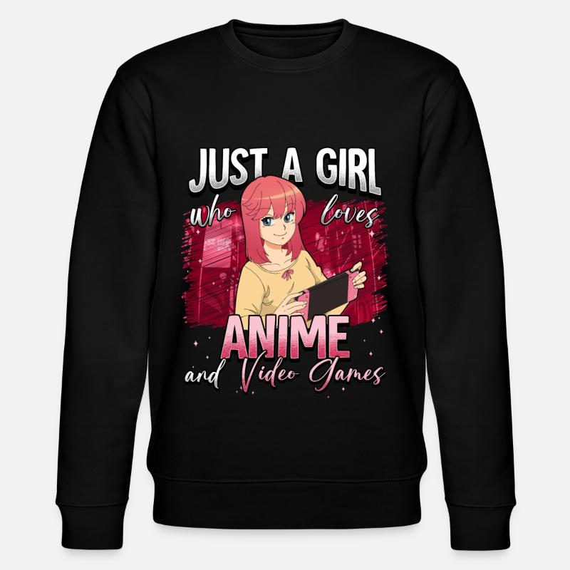 Anime Otaku Weeb - Stanley/Stella Unisex Bio-Sweatshirt CHANGER  - Schwarz