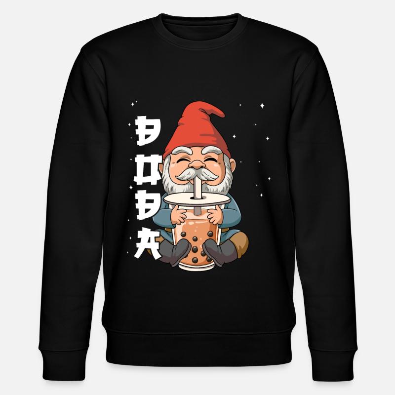 Boba Tea Gnom Bubble Tea - Stanley/Stella Unisex Bio-Sweatshirt CHANGER  - Schwarz