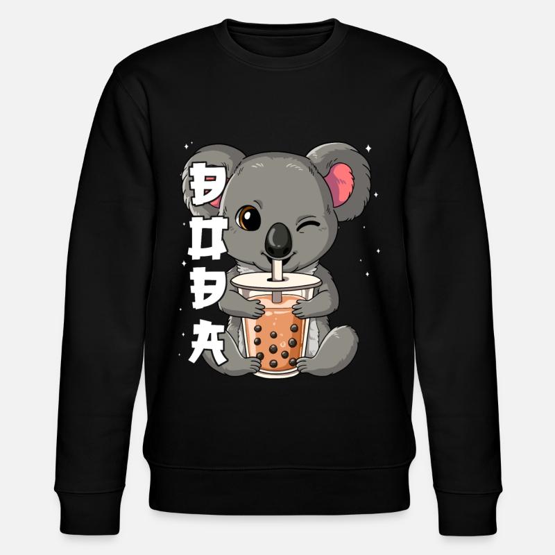 Boba Tea Koala Bubble Tea - Sweat bio CHANGER Stanley/Stella Unisexe - noir