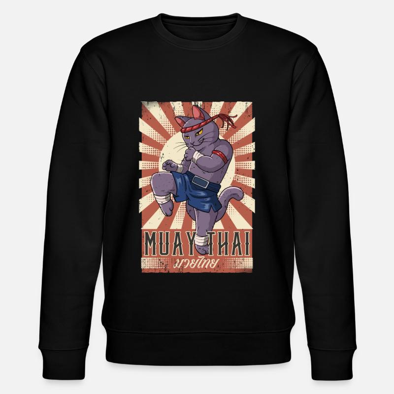Muay Thai - Stanley/Stella Unisex Bio-Sweatshirt CHANGER  - Schwarz