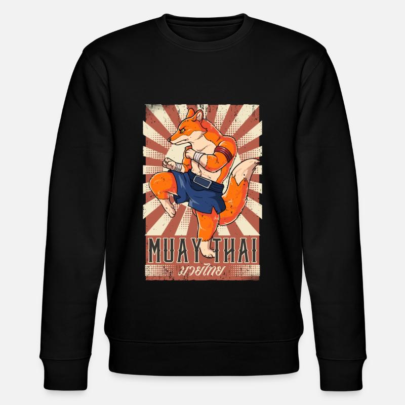 Muay Thai - Stanley/Stella Unisex Bio-Sweatshirt CHANGER  - Schwarz