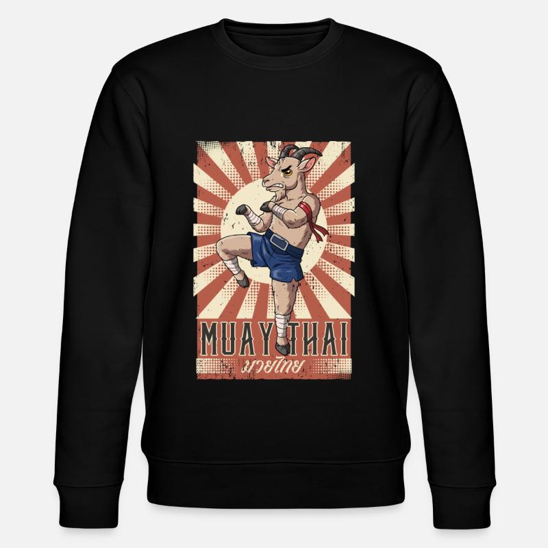 Muay Thai - Stanley/Stella Unisex Bio-Sweatshirt CHANGER  - Schwarz