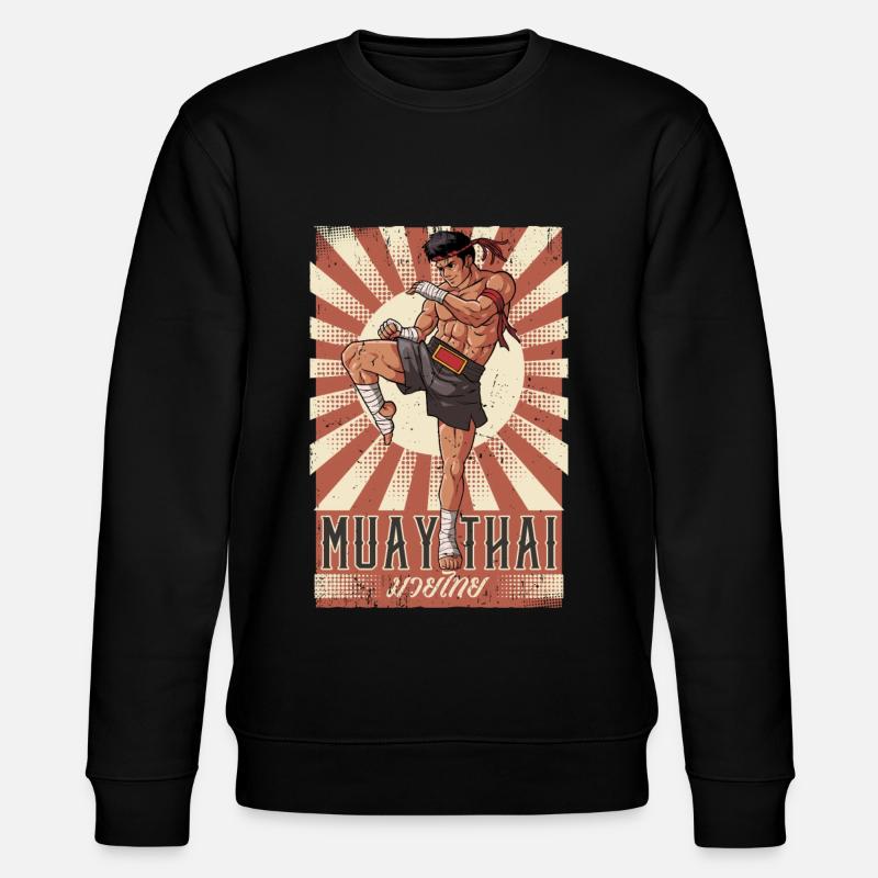 Muay Thai - Stanley/Stella Unisex Bio-Sweatshirt CHANGER  - Schwarz