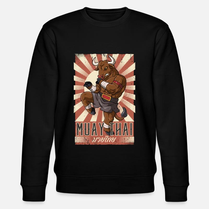 Muay Thai - Stanley/Stella Unisex Bio-Sweatshirt CHANGER  - Schwarz