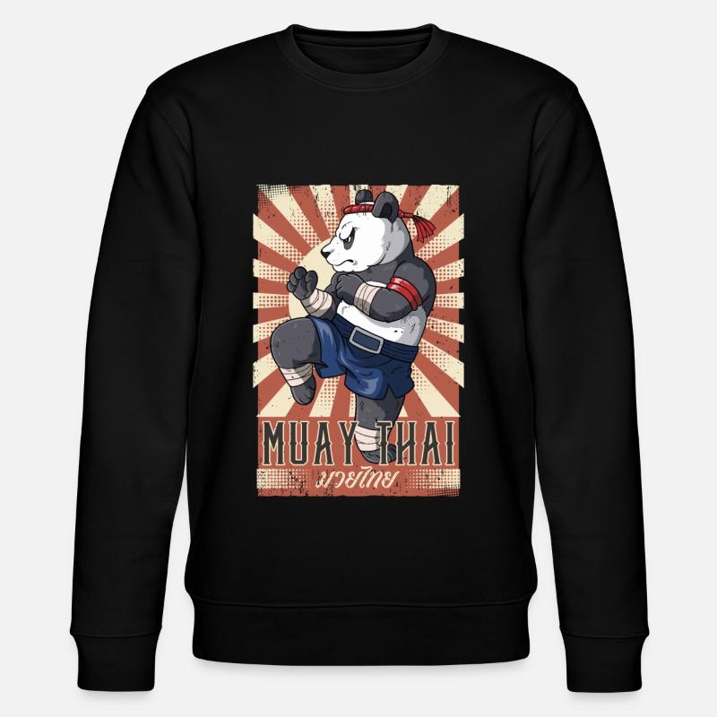 Muay Thai - Stanley/Stella Unisex Bio-Sweatshirt CHANGER  - Schwarz