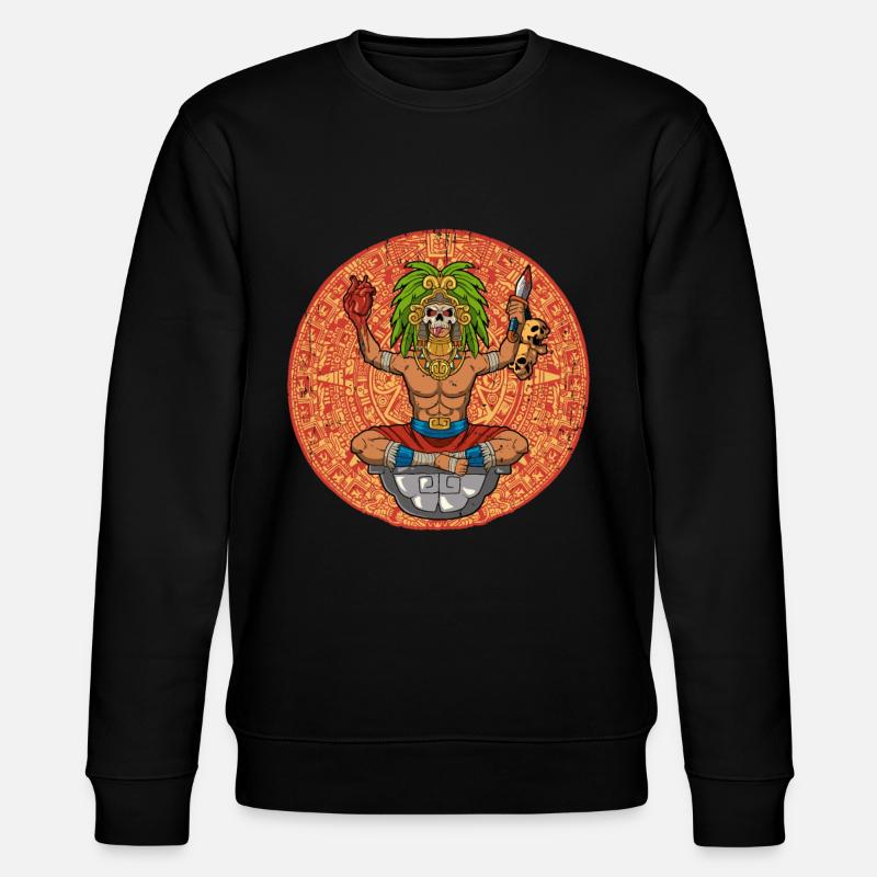 Guerrier aztèque mexicain Aztèques - Sweat bio CHANGER Stanley/Stella Unisexe - noir