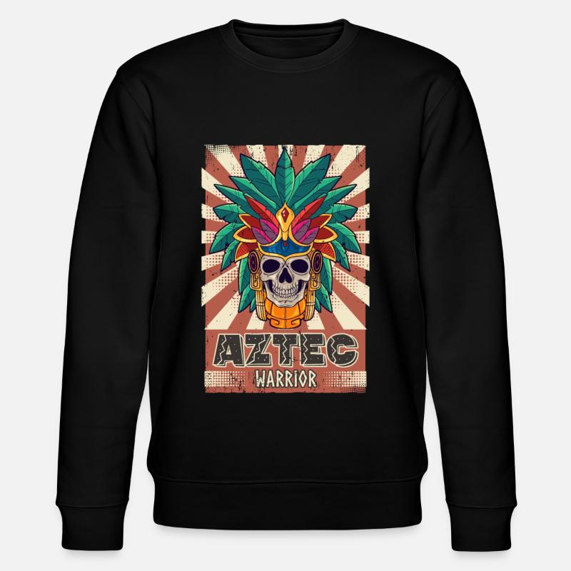 Guerrier aztèque mexicain Aztèques - Sweat bio CHANGER Stanley/Stella Unisexe - noir