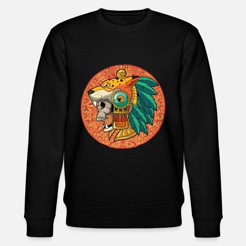 Mexikanischer Aztekenkrieger Azteken - Stanley/Stella Unisex Bio-Sweatshirt CHANGER - Schwarz