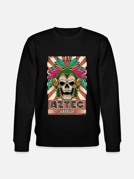 Mexican Aztec warrior Aztecs - Stanley/Stella CHANGER Unisex Organic Sweatshirt - black