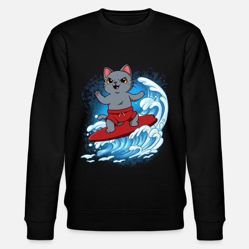 Surfeurs de vagues Surfeurs Surfeurs - Sweat bio CHANGER Stanley/Stella Unisexe - noir