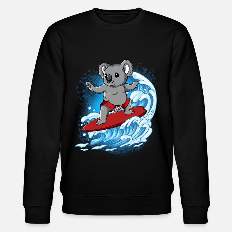 Surfeurs de vagues Surfeurs Surfeurs - Sweat bio CHANGER Stanley/Stella Unisexe - noir