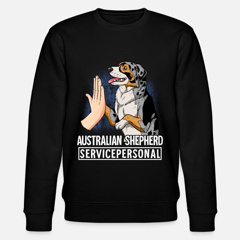 Australian Shepherd - Stanley/Stella CHANGER Unisex Organic Sweatshirt - black
