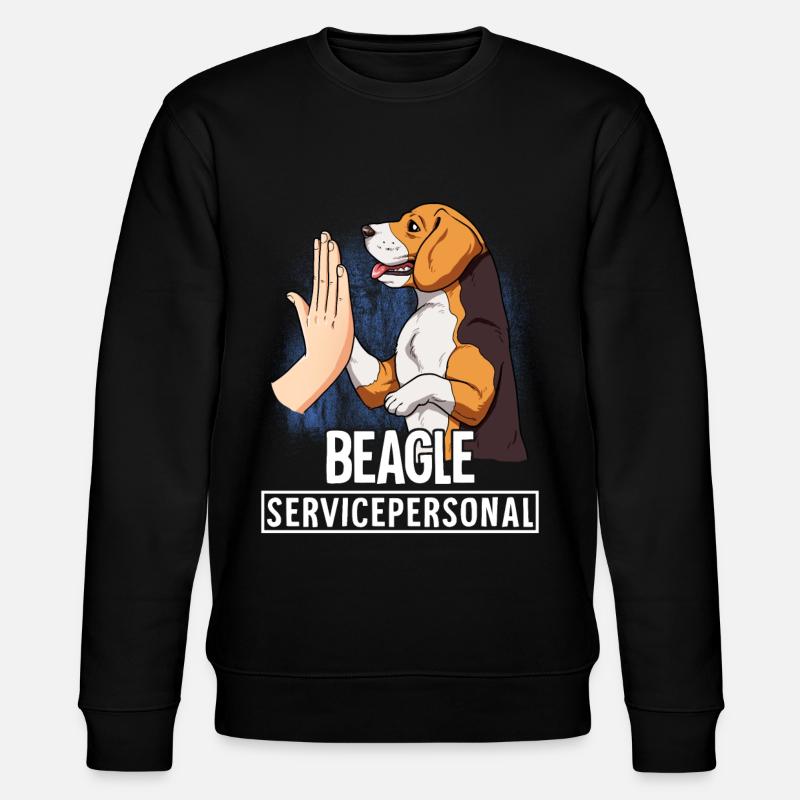 Beagle - Stanley/Stella Unisex Bio-Sweatshirt CHANGER  - Schwarz