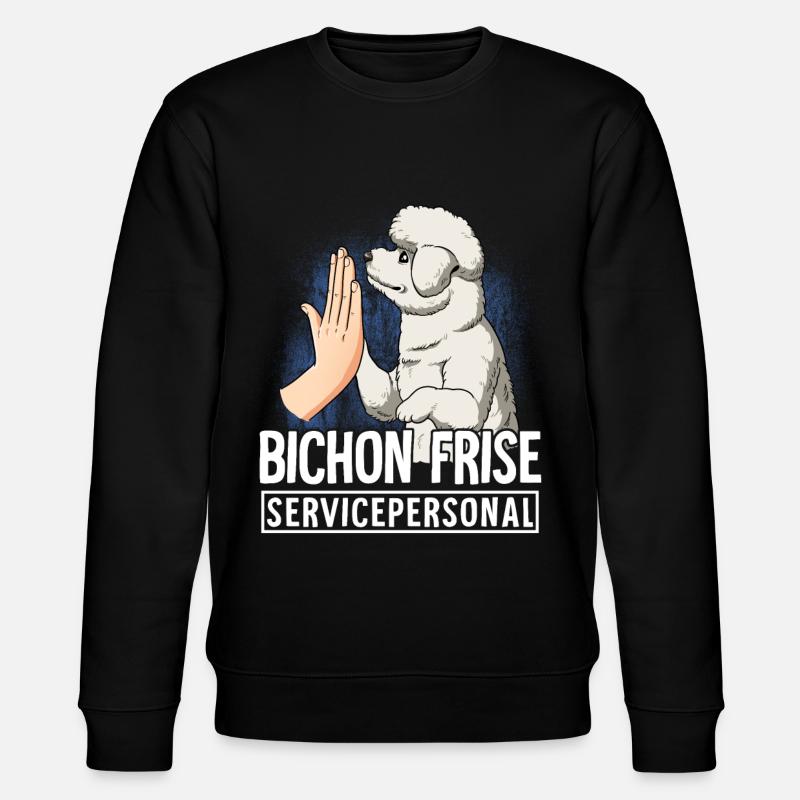 Bichon Frise - Stanley/Stella Unisex Bio-Sweatshirt CHANGER  - Schwarz
