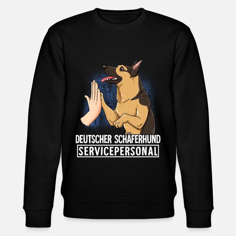 Deutscher Schäferhund - Stanley/Stella Unisex Bio-Sweatshirt CHANGER  - Schwarz