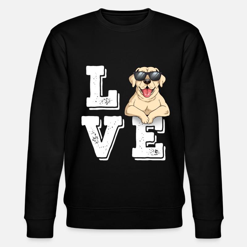 J’adore Labrador - Sweat bio CHANGER Stanley/Stella Unisexe - noir