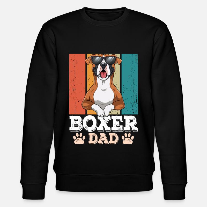 Boxer Dad - Stanley/Stella Unisex Bio-Sweatshirt CHANGER  - Schwarz