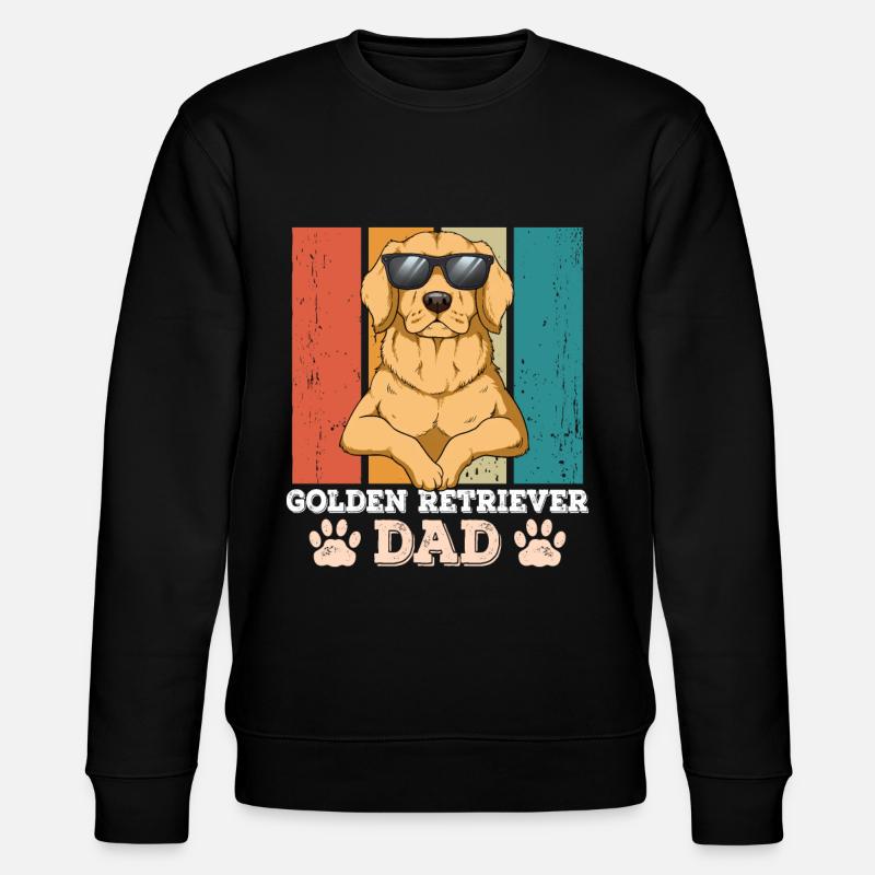 Golden Retriever Dad - Stanley/Stella Unisex Bio-Sweatshirt CHANGER - Schwarz