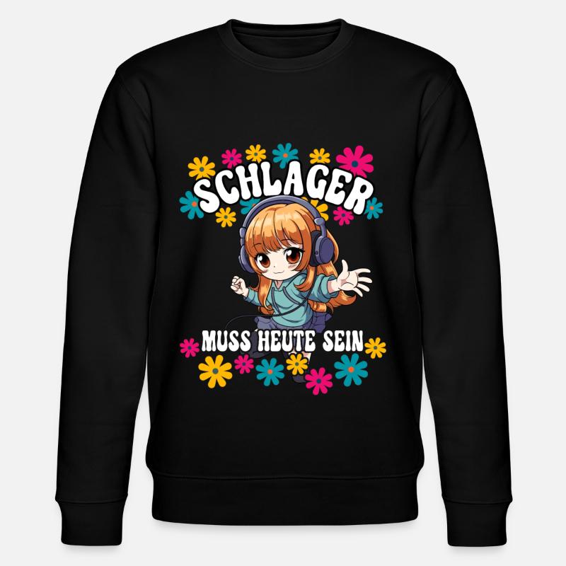 Schlager - Stanley/Stella Unisex Bio-Sweatshirt CHANGER  - Schwarz
